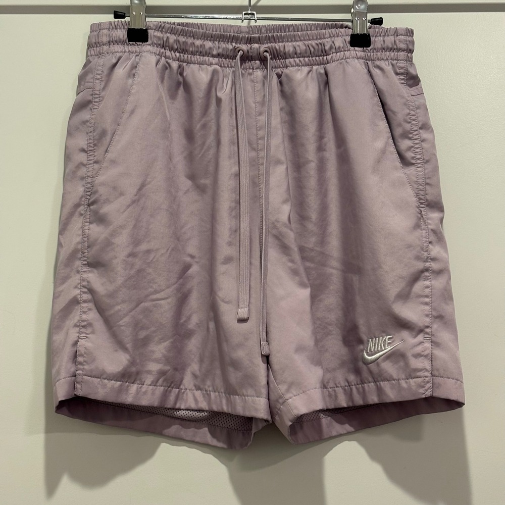 Nike Mens Sportswear Woven Flow Shorts Lavender Purple Small AR2382-530